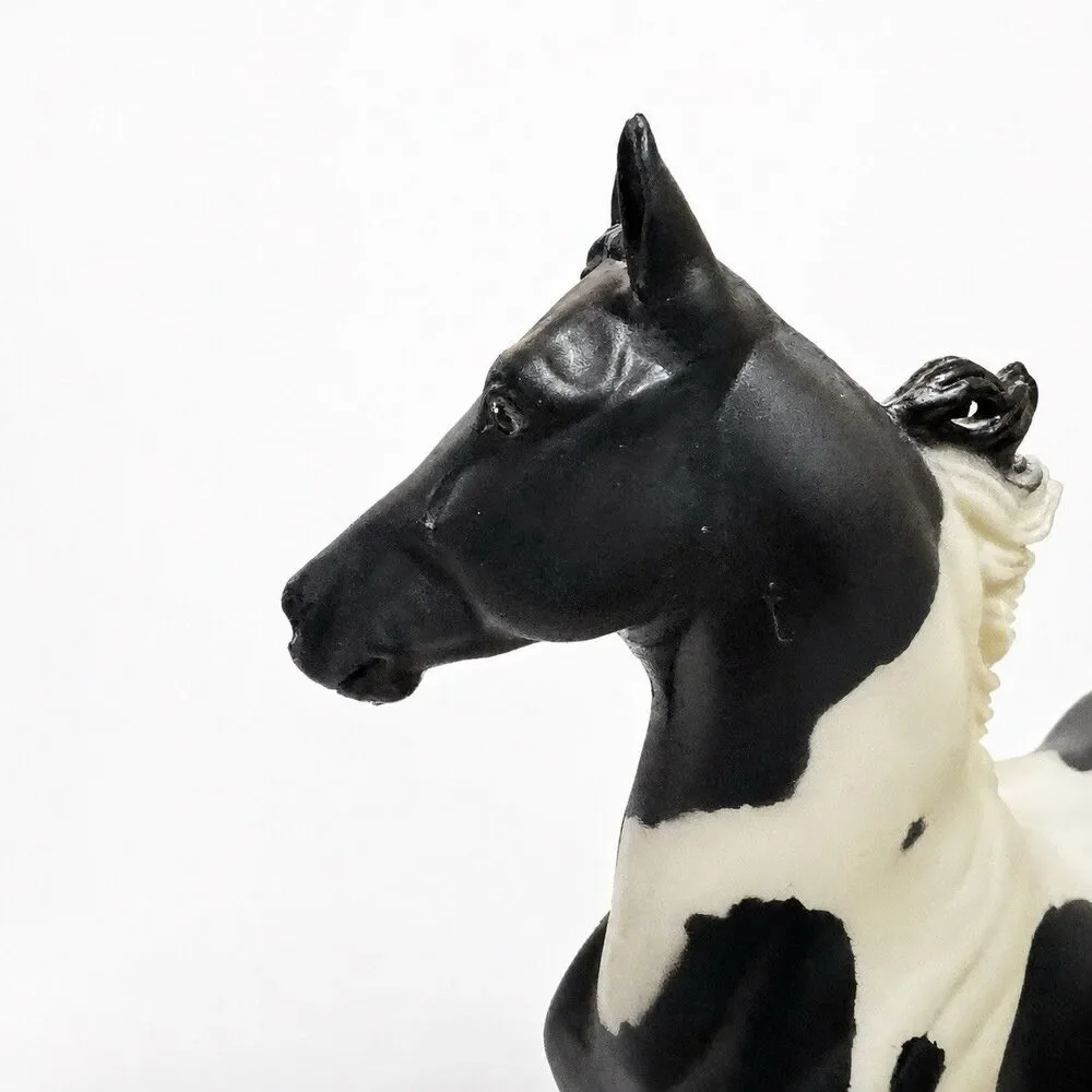 Breyer #1141 Standing Saddlebred Stallion Black White Traditional Horse